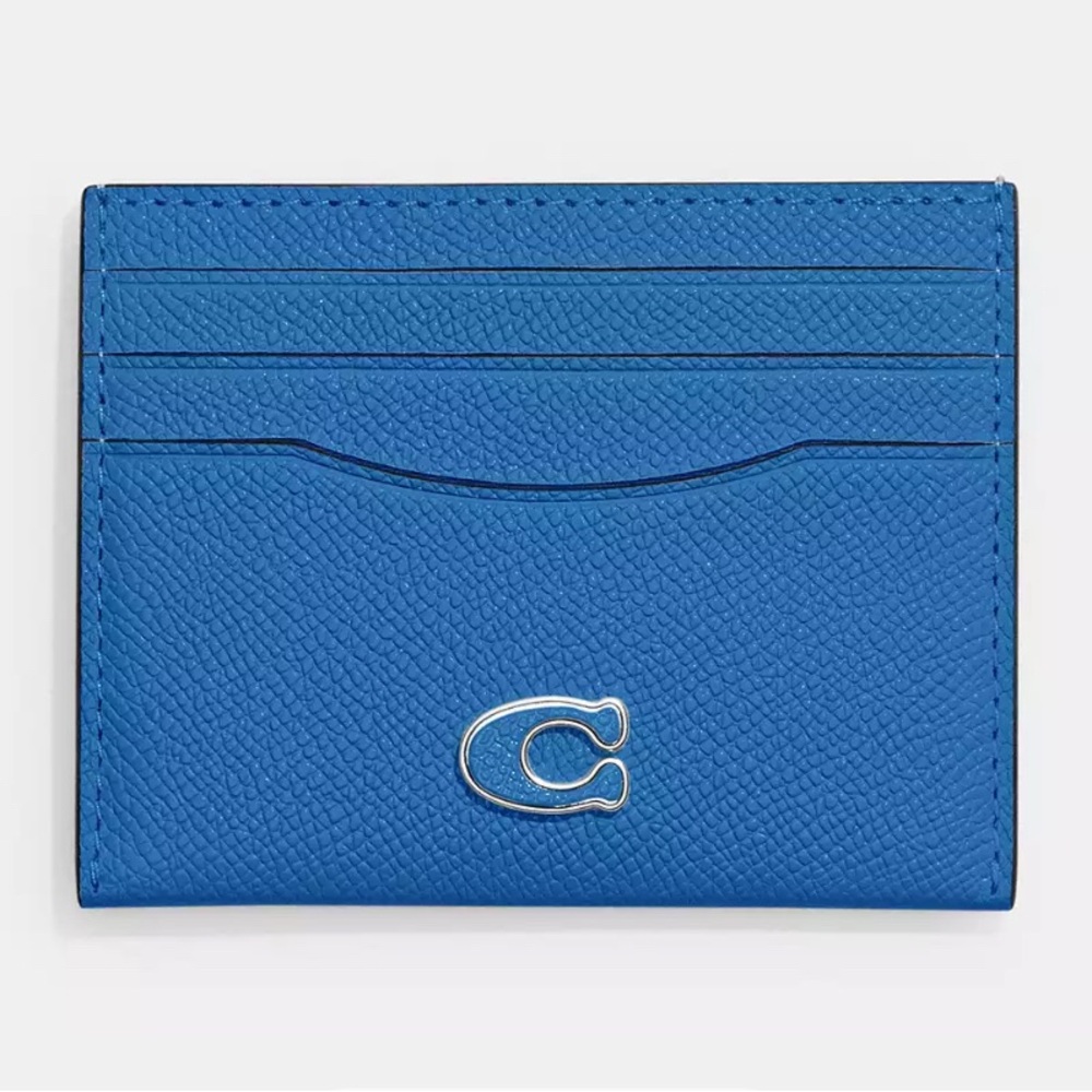Coach Blueberry Crossgrain Card Case